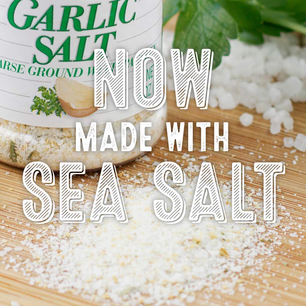 Lawry's Coarse Ground Parsley Garlic Salt with No MSG, 6 oz, Enhances Chicken, Steaks and Vegetables