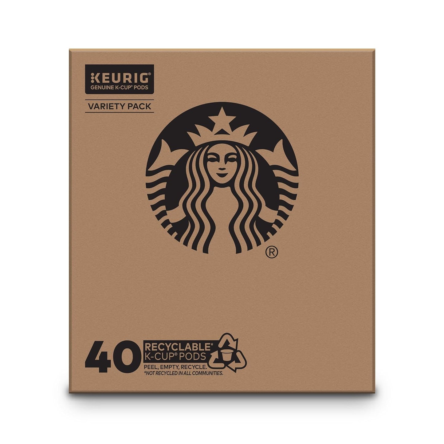 Starbucks K-Cup Coffee Pods Variety Pack 40 Count Keurig Pods