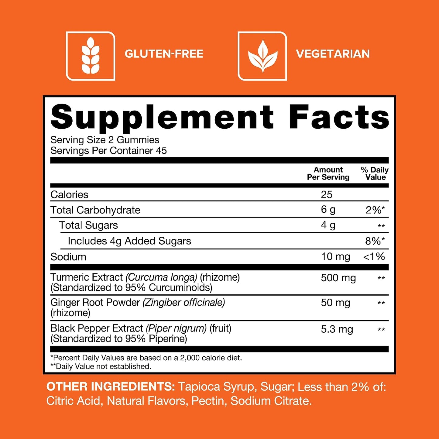 Qunol Turmeric and Ginger with Black Pepper Gummies 90ct