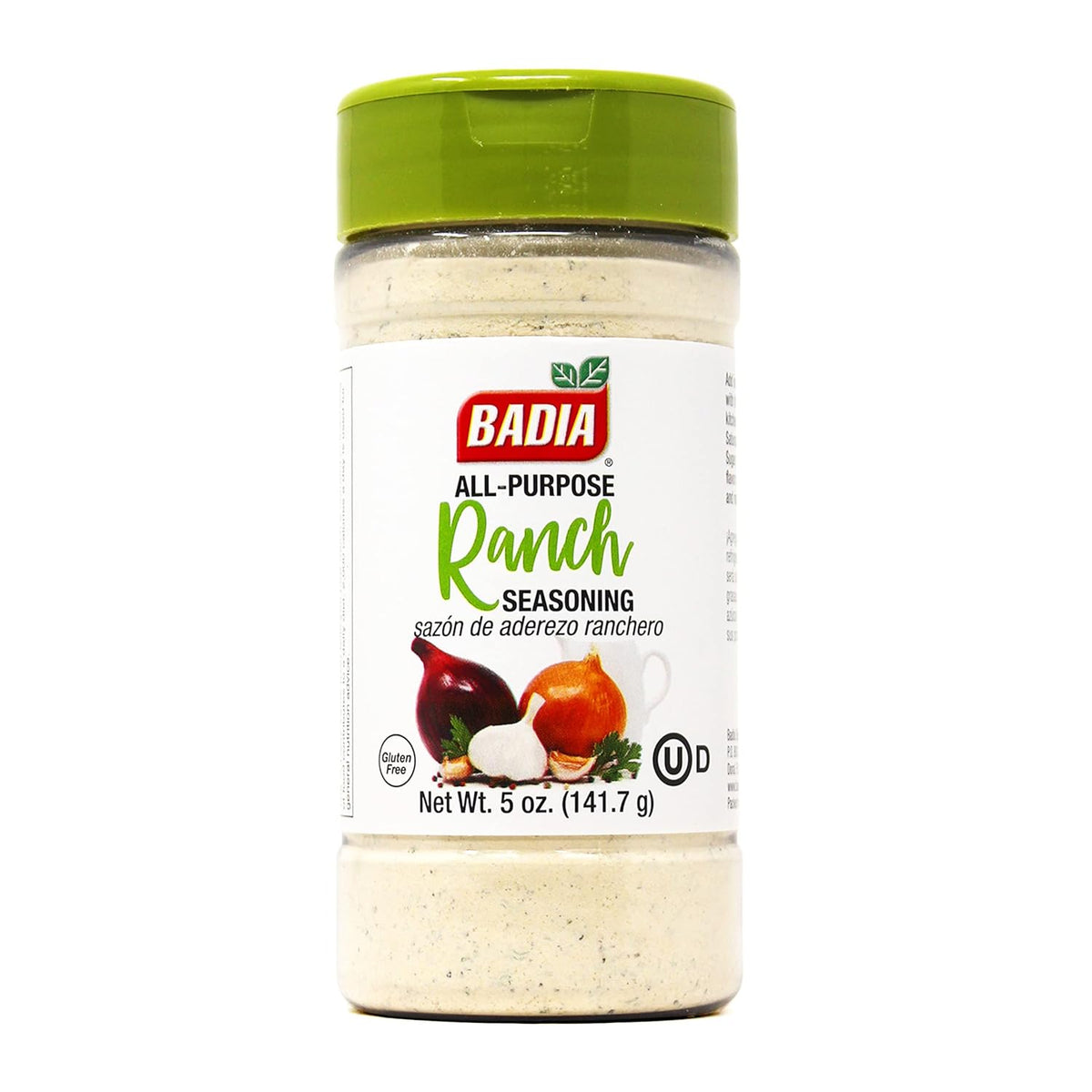 Badia 5 oz All-Purpose Ranch Seasoning Powder for Meats, Vegetables, Snacks, Dressings, Dips, Marinades
