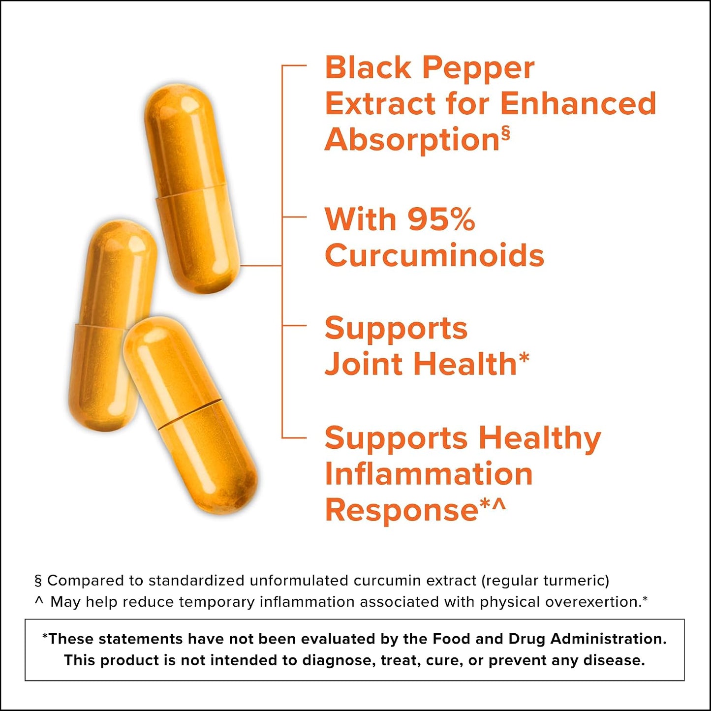 Qunol Turmeric Curcumin 2250mg, Black Pepper Extract, Supports Joint Health, 90 Capsules