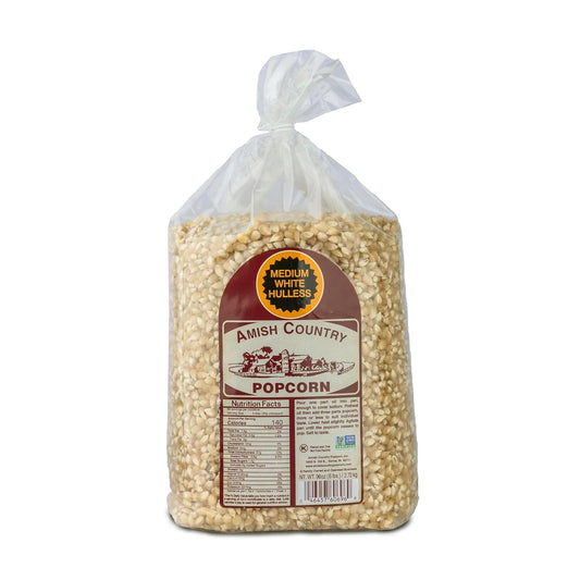 Medium White Popcorn Kernels from Amish Country in 6 lb Bag
