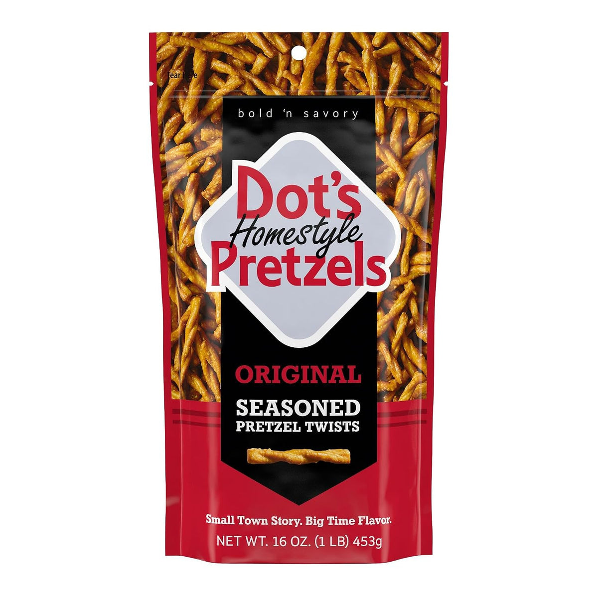 Original Seasoned Pretzel Twist Snack in 16oz Resealable Bag