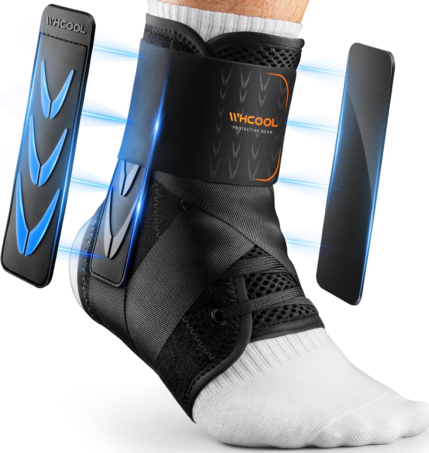 Slim-Fit Ankle Brace for Sprained Ankle, Quick Lace Up Ankle Support for Women Men
