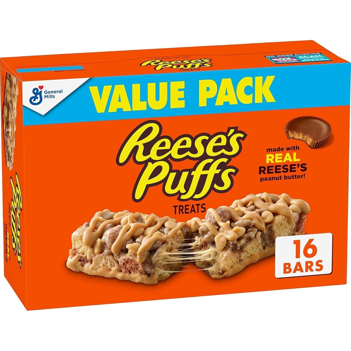REESE'S Puffs Cereal Bars Value Pack 16 Ct 13.6 oz