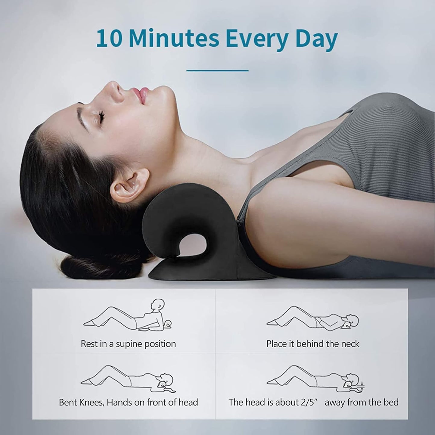 RESTCLOUD Neck and Shoulder Relaxer, Cervical Traction Device for TMJ Pain Relief