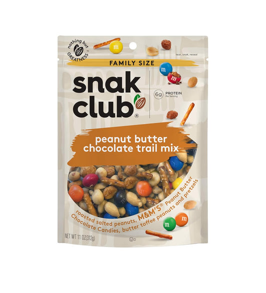 Peanut Butter Chocolate Trail Mix with Peanuts and Pretzels 11 oz Resealable Bag