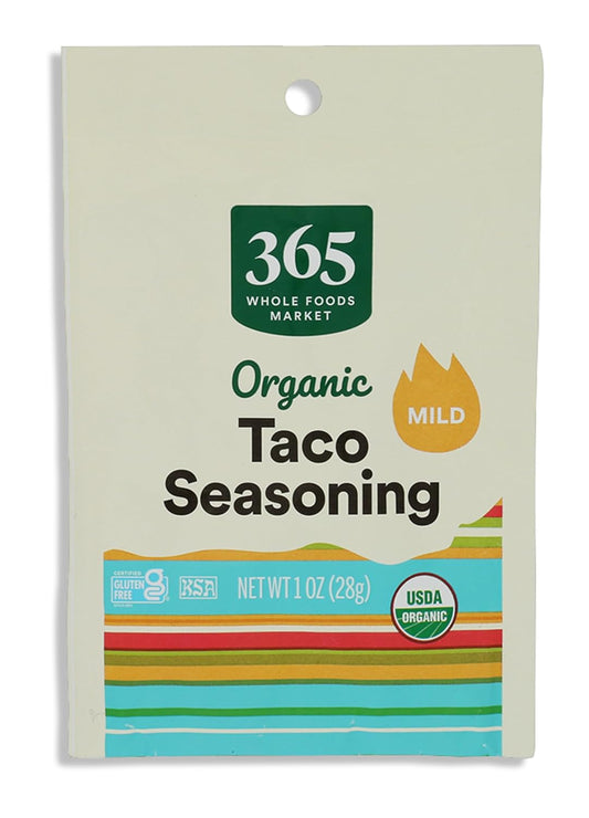 365 by Whole Foods Market, Organic Taco Seasoning, Non-GMO, 1-Ounce Single-Packet