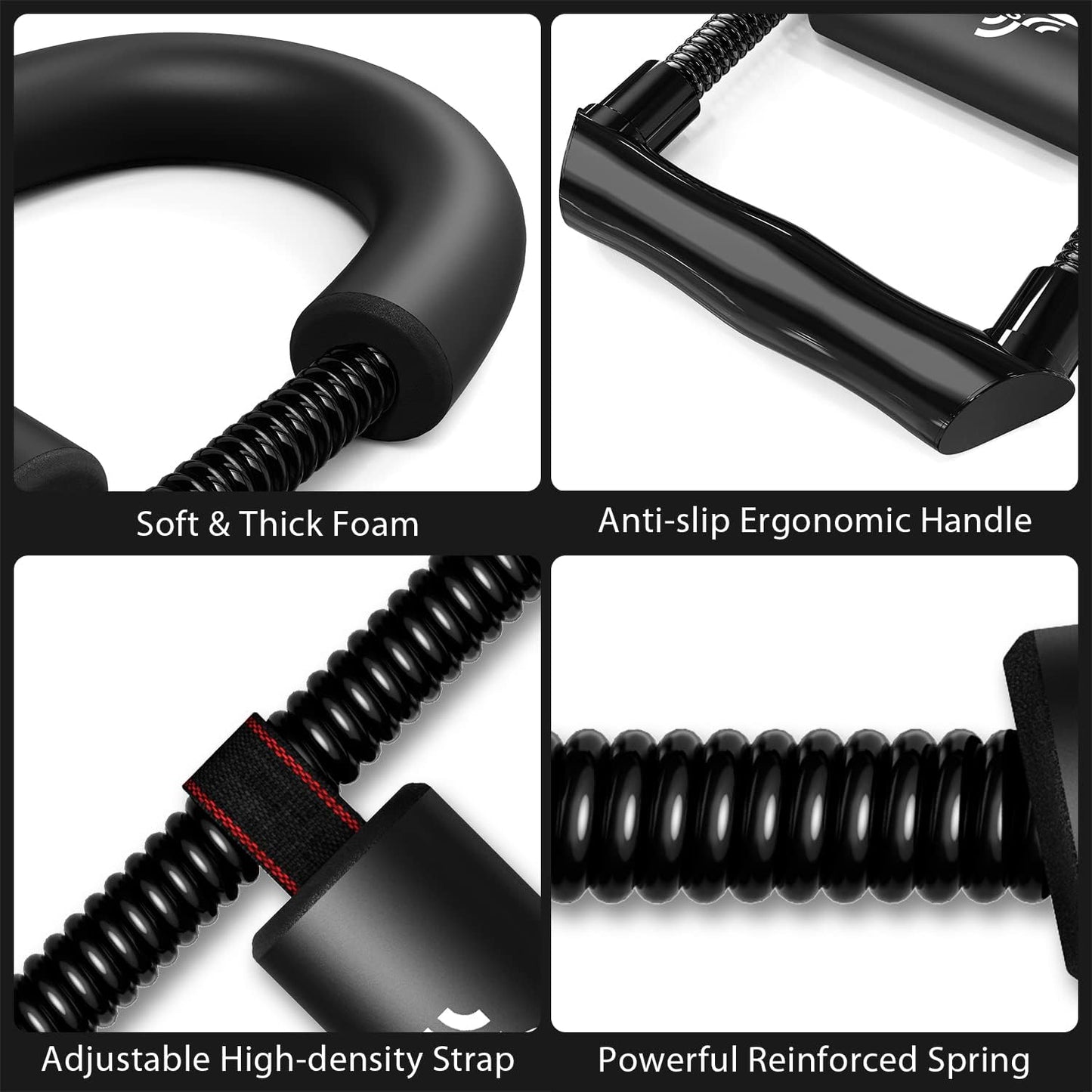 Sportneer Forearm Strengthener - Adjustable Wrist Exerciser for Improved Grip Strength