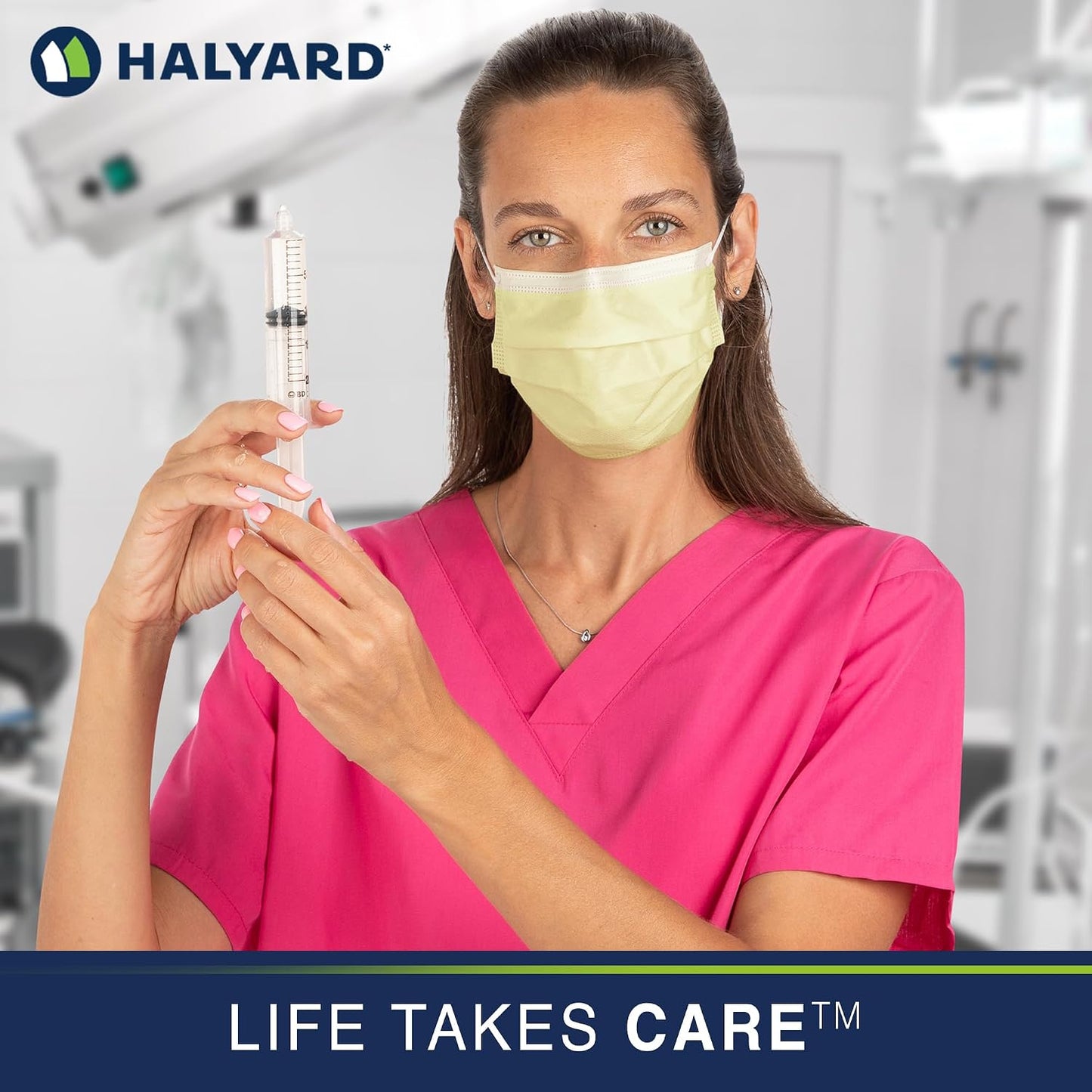 Halyard Fluidshield 1 Level 1 Yellow Disposable Procedure Mask