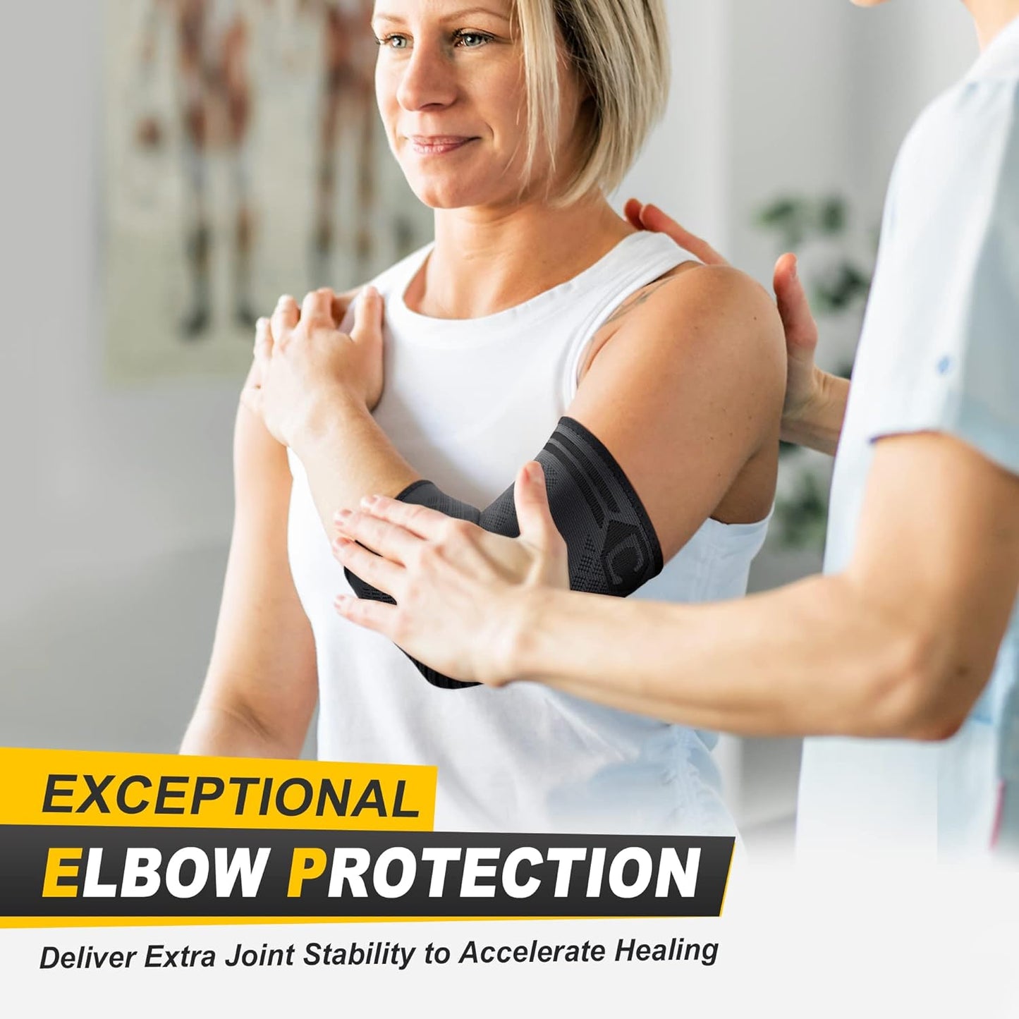 CAMBIVO Elbow Brace for Tendonitis, Tennis Elbow, and Arthritis Relief