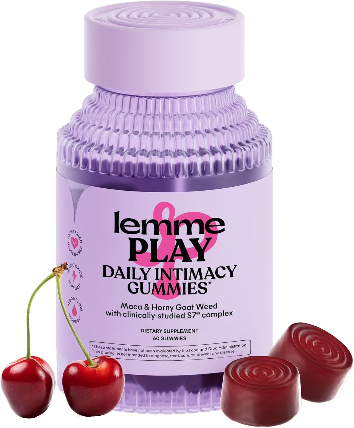 Lemme Play Daily Intimacy Gummies for Women and Men with S7 Nitric Oxide Complex