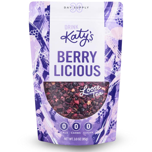 Katy's Berry Loose Leaf Tea - Hibiscus, Blueberry & Cranberry - Fruity Herbal Tea