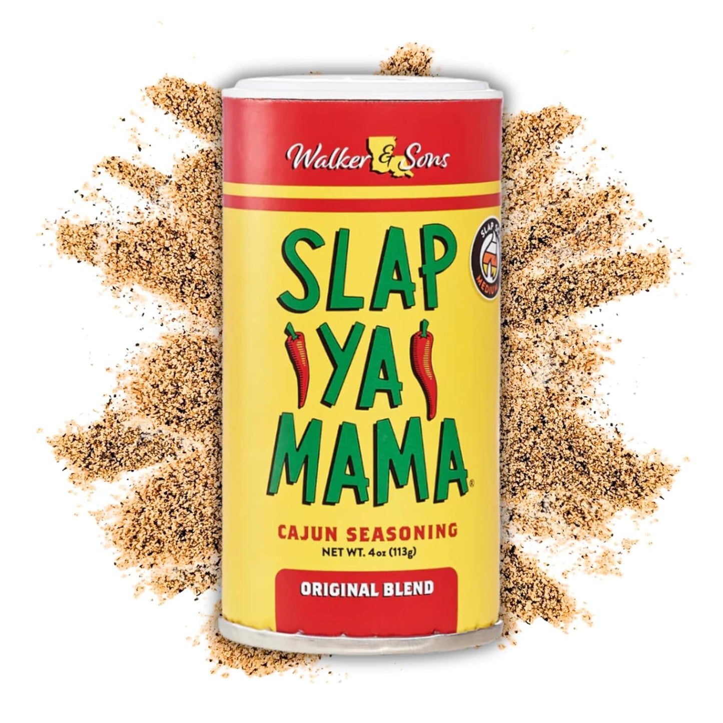 Slap Ya Mama Original Cajun Seasoning Blend, 4 Ounce, No MSG, Kosher, Louisiana Made