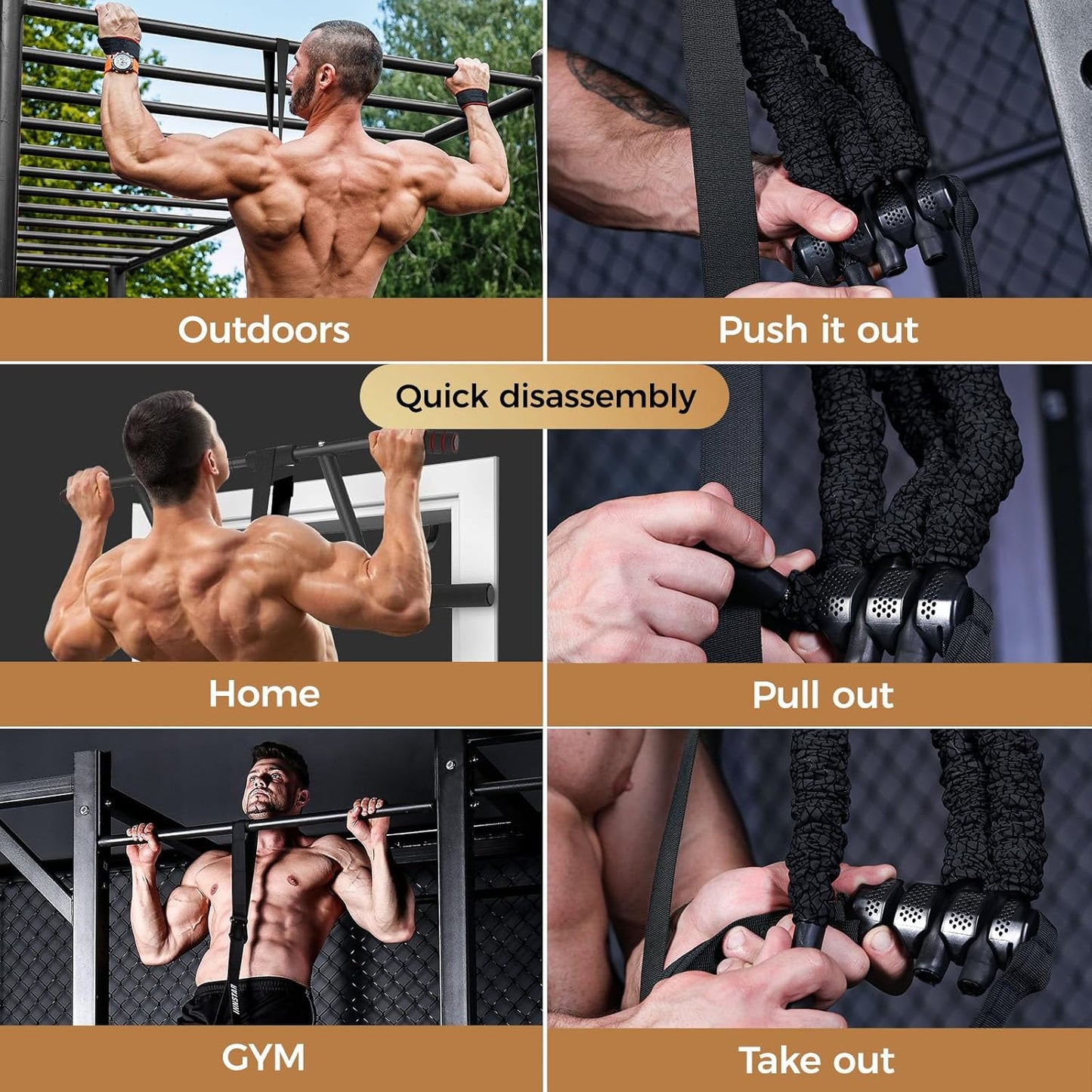 Innstar Heavy Duty Resistance Band for Pull Up Assist with Adjustable Resistance