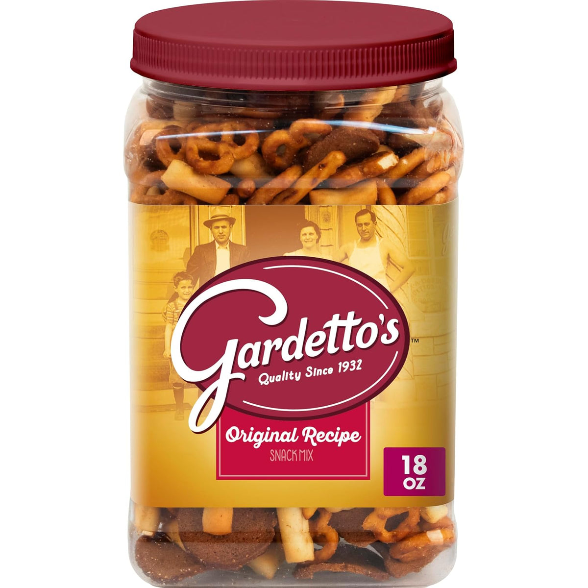 Gardetto's Original Recipe Snack Mix, 18 oz, Salty Snacks Tub
