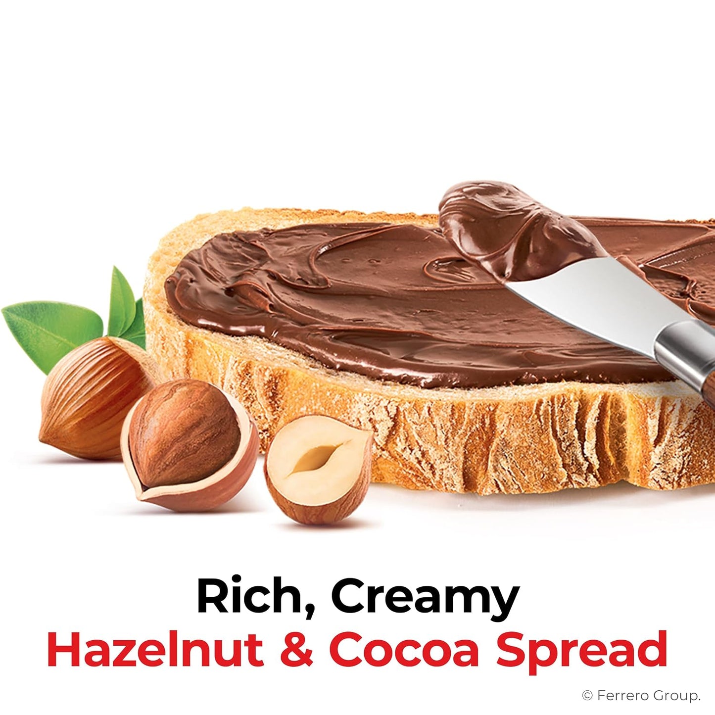 Nutella Creamy Chocolate Hazelnut Spread, 13oz Jar for Breakfast & Desserts