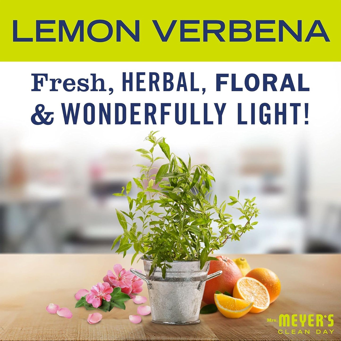 MRS. MEYER'S CLEAN DAY All-Purpose Cleaner Spray, Cruelty Free Formula, Lemon Verbena, 16 fl. oz - Pack of 3