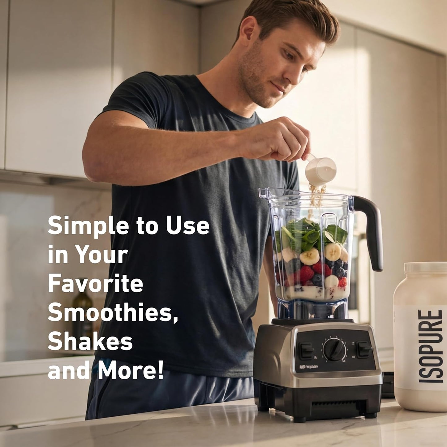 Isopure Low Carb 100% Pure Whey Isolate Protein Powder, Gluten Free, With Vitamins, Dutch Chocolate, 25g Protein Per Serving, 1 Lb, 14 Servings (Packaging May Vary)