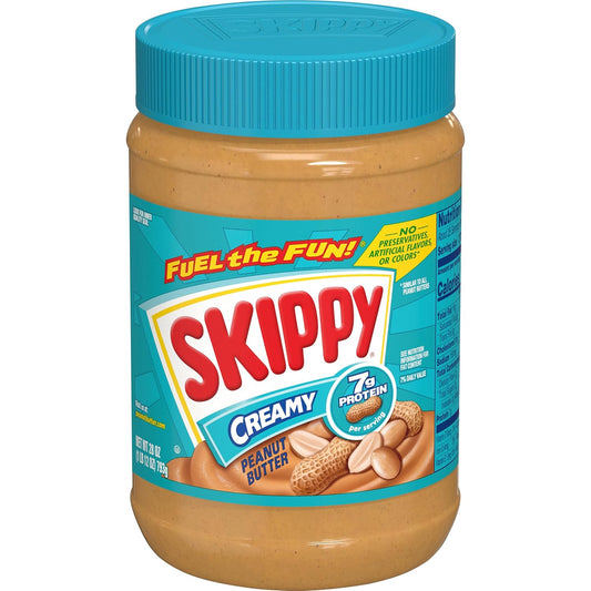 SKIPPY Creamy Peanut Butter, 28 Oz Jar - Smooth, Gluten-Free & Kosher