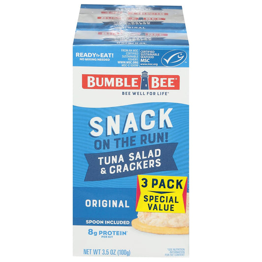 Bumble Bee Snack On The Run! Protein Pack with Original Tuna Salad and Crackers