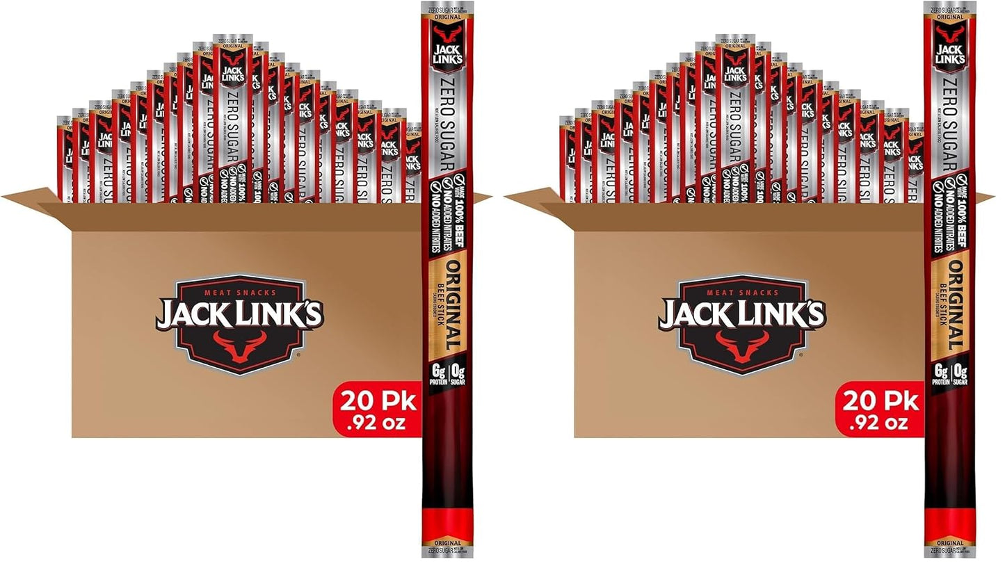 Jack Link's Beef Jerky Sticks Variety Pack, 20 Pack, 0.92 oz