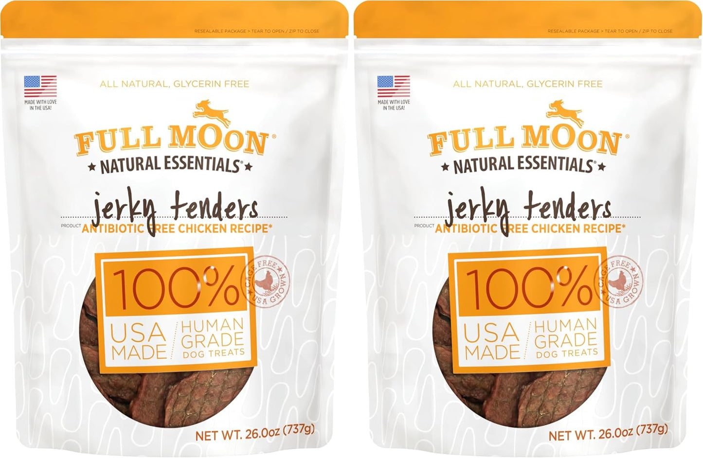 All Natural Beef Jerky Tenders for Dogs, 24 oz, Human Grade, Free Range