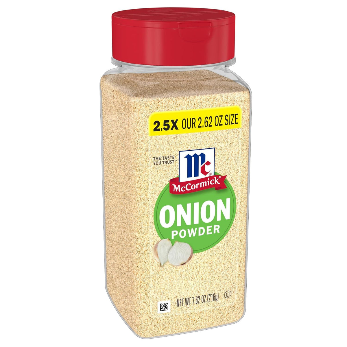 McCormick Non GMO Onion Powder, 7.62 oz, Made with Fresh Whole Onions, for Consistent Flavor in Meals & Recipes