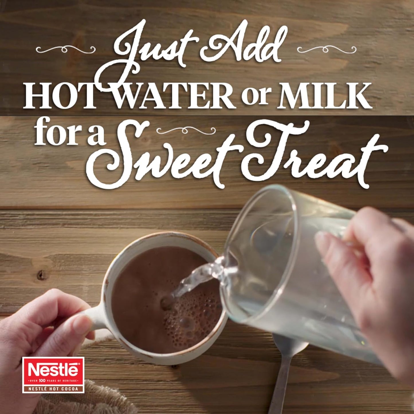 Nestle Hot Chocolate Packets, Milk Chocolate Flavor Hot Cocoa Mix, Made with Real Cocoa, Bulk Pack, 0.71 oz Packet (60 Count)