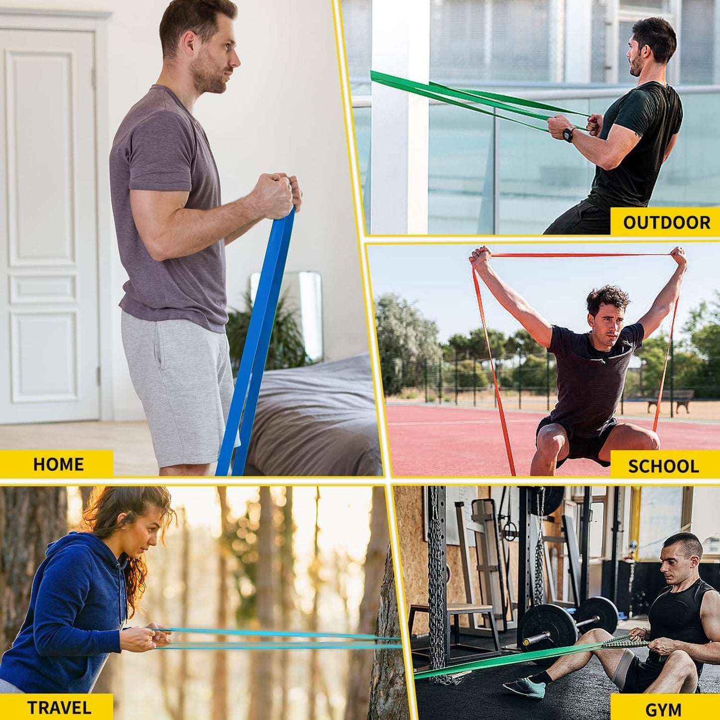Resistance Bands, Pull Up Assistance Bands for Men and Women, Natural Latex Exercise Bands
