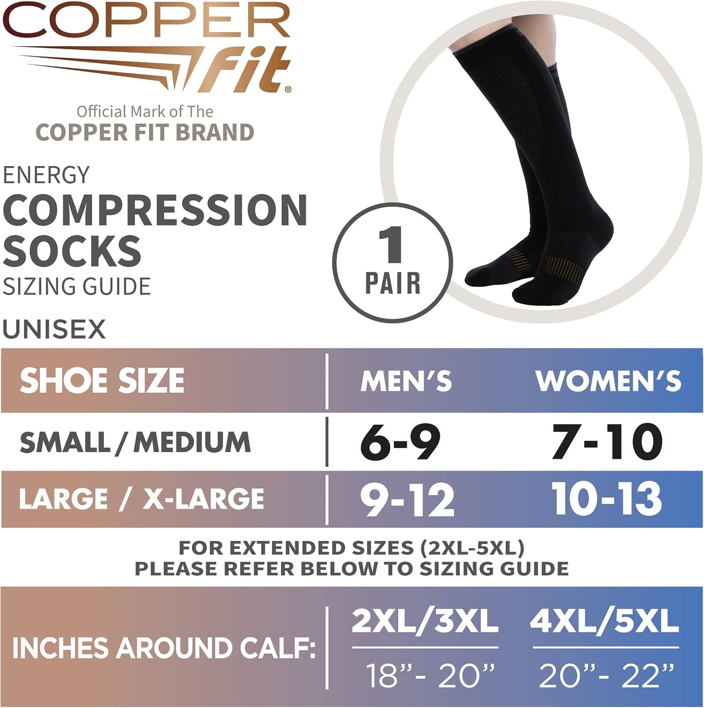 Easy On/Off Energy Compression Socks Made in USA and Imported