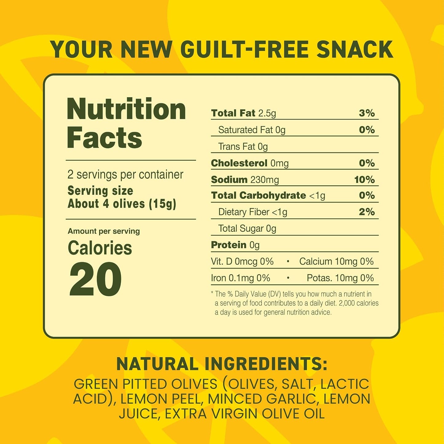 Freestyle Snacks Olive Snack Packs - Single Serve - Fresh Pitted Green Olives, Grown in Greece, All Natural, Non-GMO, Sugar-Free, Salty Snack - Variety