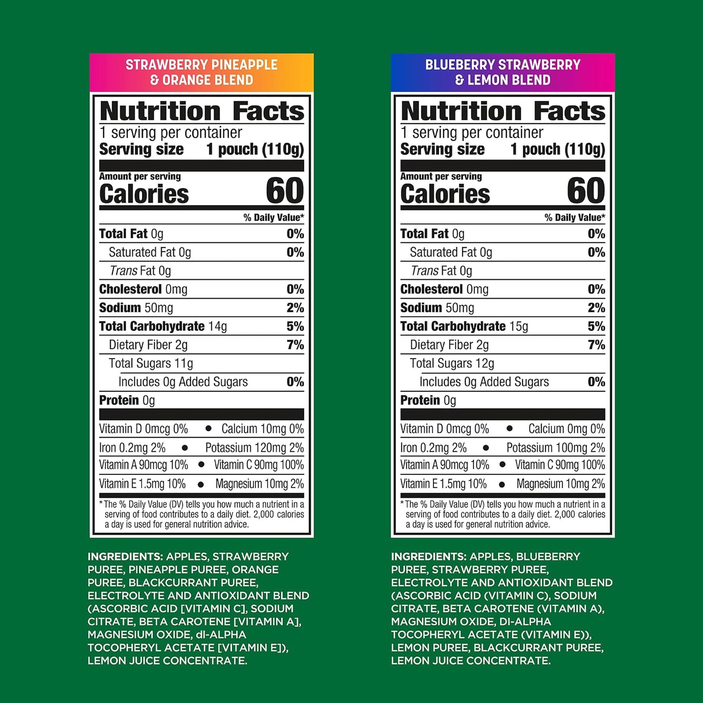 18-count variety pack of no sugar added active fruit blend with electrolytes