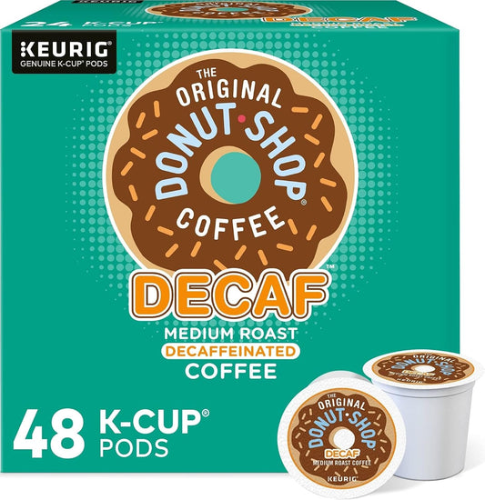 The Original Donut Shop Decaf Keurig Single-Serve K-Cup Pods, Medium Roast Coffee, 48 Count