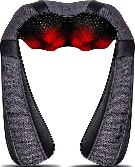 Mirakel Shiatsu Neck Massager for Deep Tissue Pain Relief with Heat