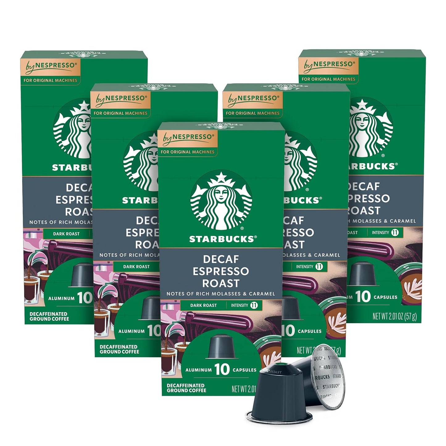 Starbucks by Nespresso Original Line, 50-count Espresso Pods Variety Pack