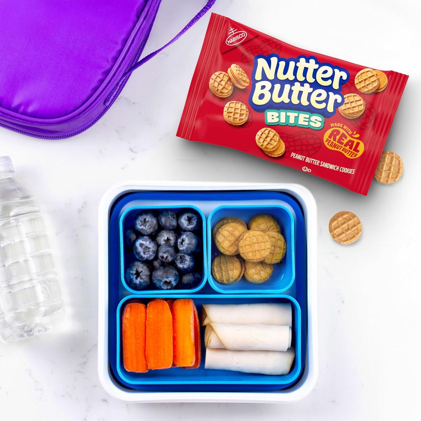 NUTTER BUTTER Bites Peanut Butter Sandwich Cookies snack packs