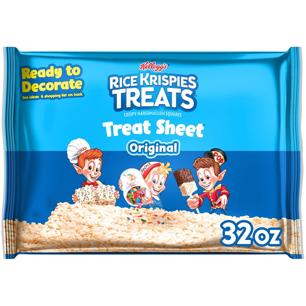 Rice Krispies Crispy Marshmallow Sheet, 32oz Box, Original Flavor
