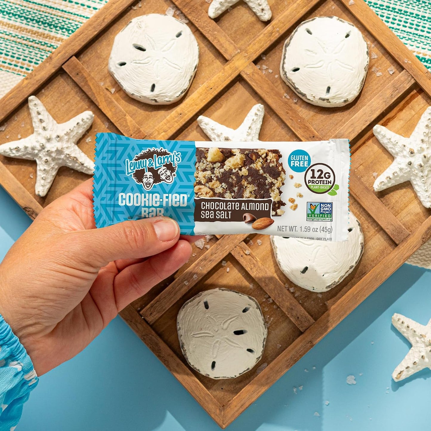 Lenny & Larry's Cookie-fied Protein Bars - 9x45g - 12g Plant Protein & 5g Fiber - Gluten-Free & Vegan