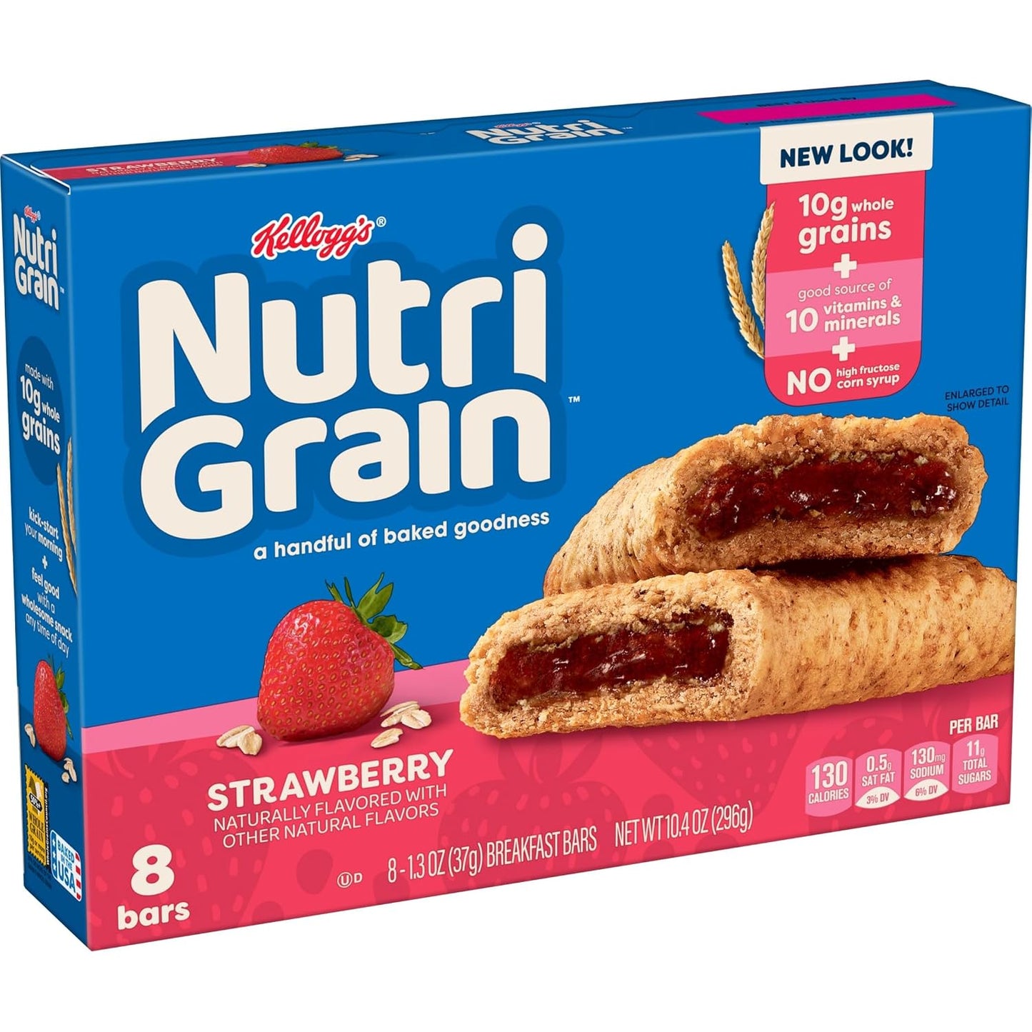 Nutri-Grain Soft Baked Breakfast Bars, 48 Count, 6 Boxes, Strawberry Flavor
