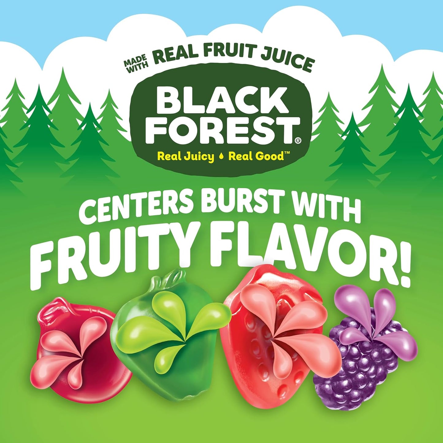 Black Forest Mixed Fruit Flavored Snacks, 0.8 oz, 40 count