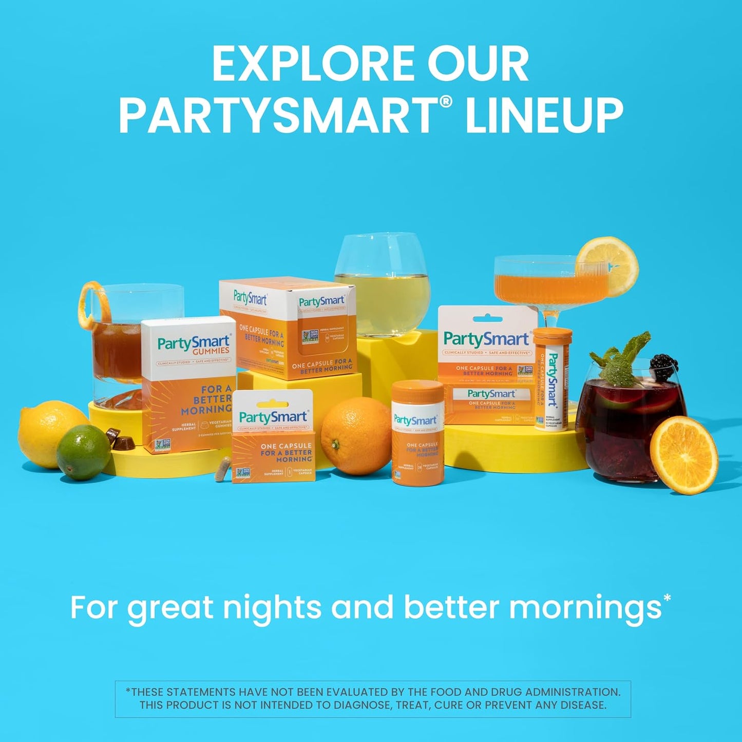 Himalaya PartySmart, 12 Capsule Tube, Plant Based, Vegan, Non-GMO, Gluten Free, Clinically Studied Alcohol Breakdown Liver Support