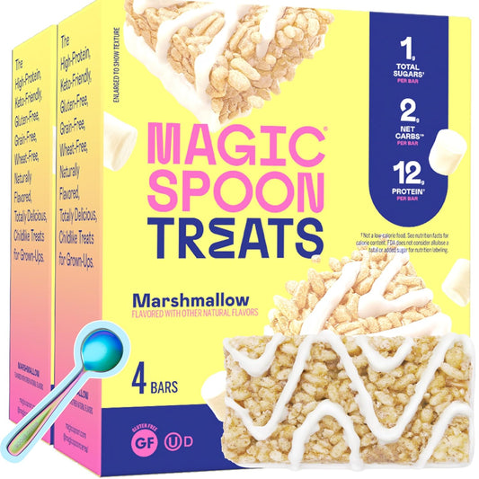 Gluten-free protein bars, 8-count, marshmallow flavor, high protein, low carb, keto friendly