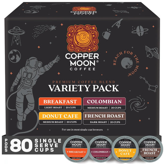 Copper Moon Single Serve Coffee Pods Variety Pack for Keurig K-Cup Brewers