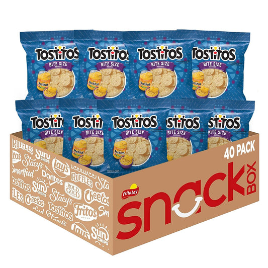 Tostitos Bitesize Rounds 1 Ounce Gluten-Free Tortilla Chips Pack of 40