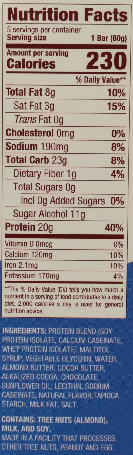 Glanbia Performance Thinkthin High Protein Bars, Brownie Crunch, 5 Count, Gluten Free