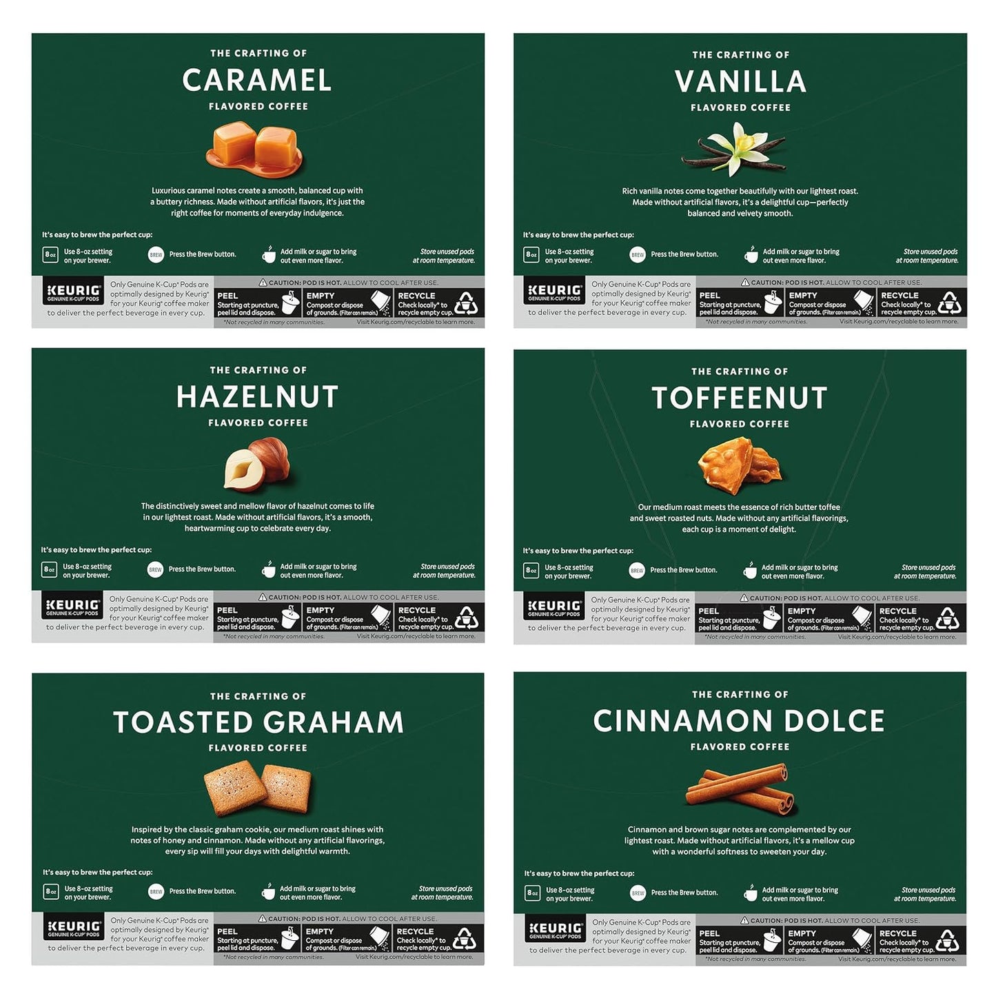Starbucks K-Cup Coffee Pods Variety Pack 60 Keurig Pods