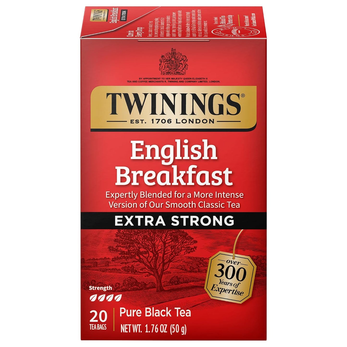 Twinings Pomegranate & Raspberry Herbal Tea Individually Wrapped Bags, 100 Count, Naturally Caffeine-Free
