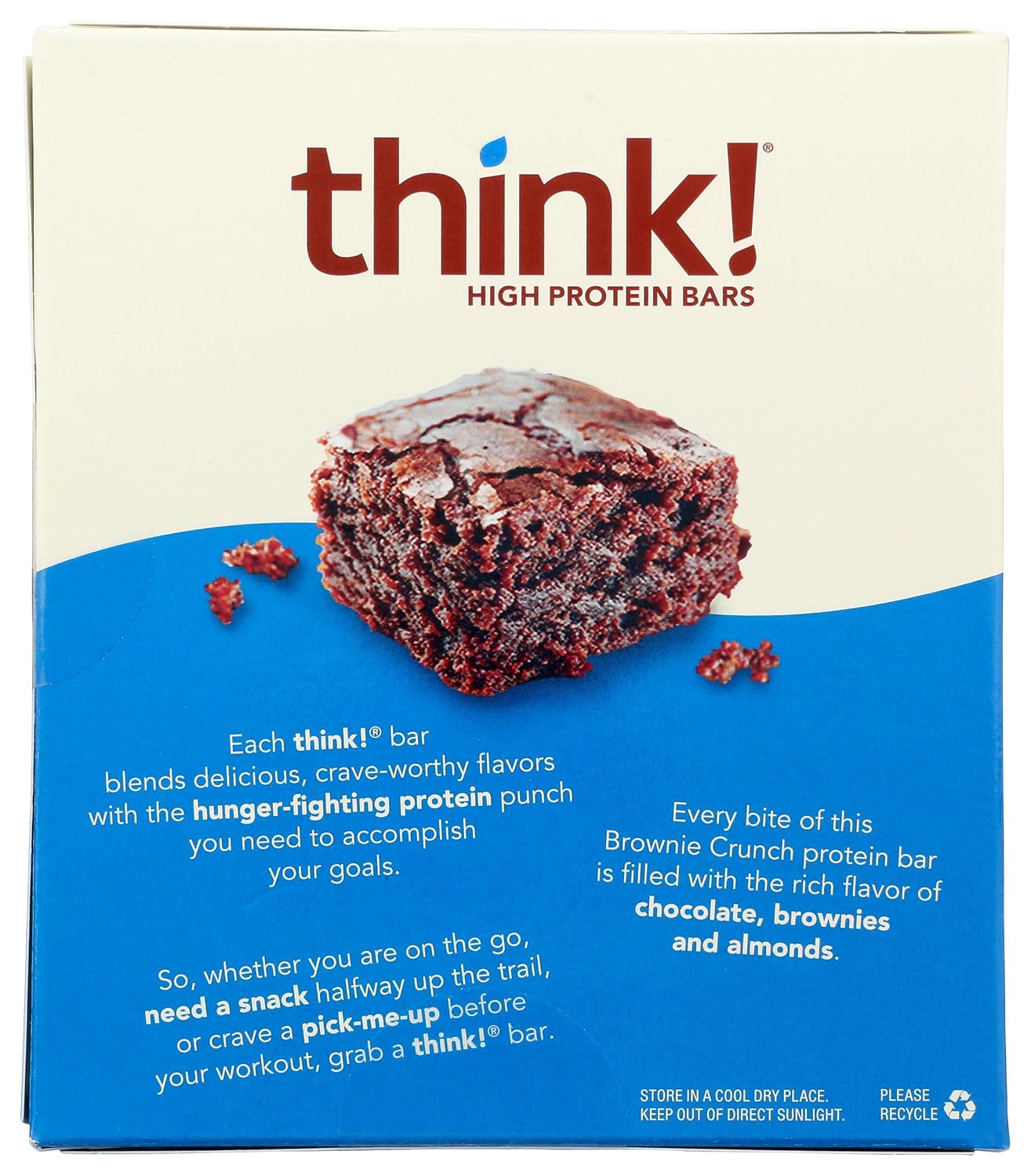 Glanbia Performance Thinkthin High Protein Bars, Brownie Crunch, 5 Count, Gluten Free