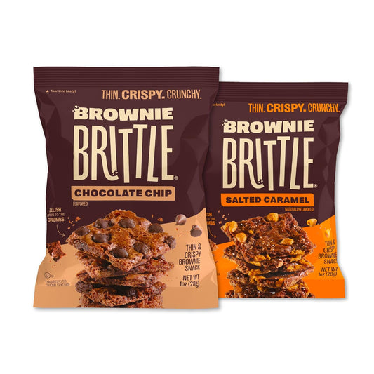 Brownie Brittle Variety Pack with Chocolate Chip and Salted Caramel Flavors